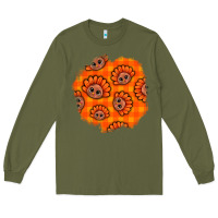 Army Green Thanksgiving Turkey With Tartan Patch Long Sleeve Tee - BundleAndBundleShop