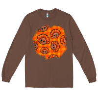 Chestnut Thanksgiving Turkey With Tartan Patch Long Sleeve Tee - BundleAndBundleShop