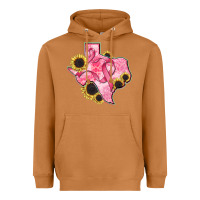 Meerkat texas map breast cancer Heavyweight Hoodie - CowGirlArtShop