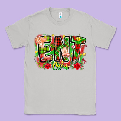 Ent Crew Christmas Classic Tee Designed By Cowhidedigitalart