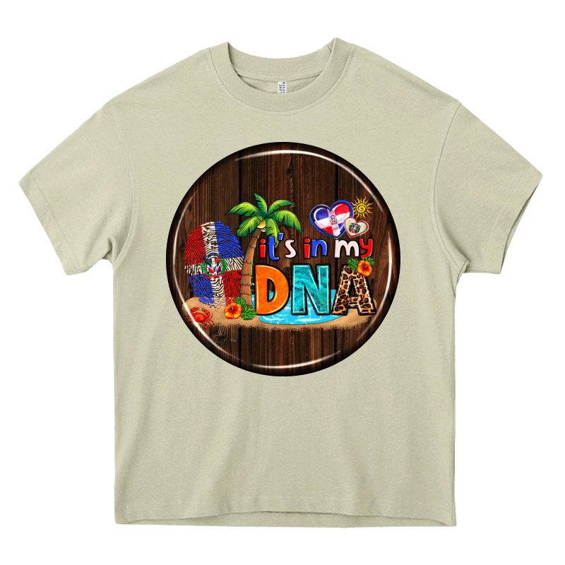 Dominican Republic Car Coaster Heavy Core Tee by AdoDesignShop | Teevron