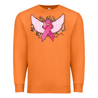 Carrot Cancer ribbon angel wings Cancer Awareness Premium Sweatshirt - HowdyJamesFarm