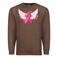 Chestnut Cancer ribbon angel wings Cancer Awareness Premium Sweatshirt - HowdyJamesFarm