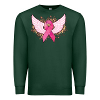 Cancer Ribbon Angel Wings Cancer Awareness Premium Sweatshirt | Teevron