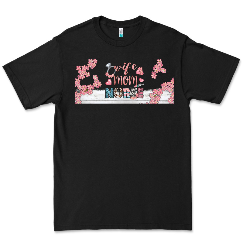 Wife Mom Nurse Libbey Glass Premium Tee by BundleAndBundleShop | Teevron
