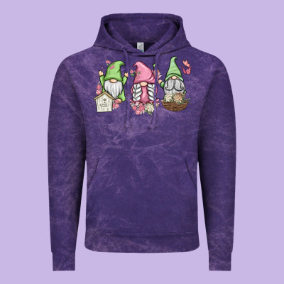 Spring Gnomes Vintage Hoodie Designed By Maliassmallbusiness