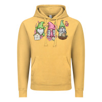Vintage Mustard spring gnomes Vintage Hoodie - MaliasSmallBusiness