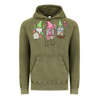 Vintage Olive spring gnomes Vintage Hoodie - MaliasSmallBusiness