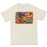 Bone american flag fall backgraund Premium Tee - JahusDesignShop