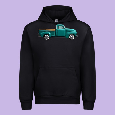 Western Truck Side View Urban Hoodie Designed By Fadigitalartstudio