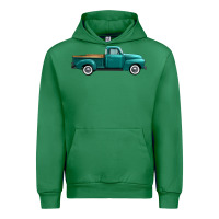 Emerald western truck side view Urban Hoodie - FaDigitalArtStudio