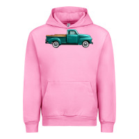 Fuchsia Pink western truck side view Urban Hoodie - FaDigitalArtStudio