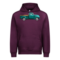 Mauve Wine western truck side view Urban Hoodie - FaDigitalArtStudio