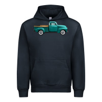 Navy western truck side view Urban Hoodie - FaDigitalArtStudio