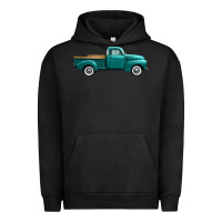 Pigment Black western truck side view Urban Hoodie - FaDigitalArtStudio