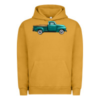 Pigment Peanut Butter western truck side view Urban Hoodie - FaDigitalArtStudio