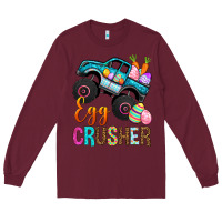 Burgundy Egg Crusher Long Sleeve Tee - BundleAndBundleShop