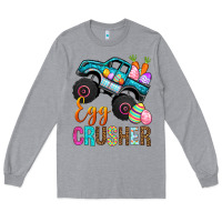Heather Grey Egg Crusher Long Sleeve Tee - BundleAndBundleShop