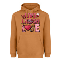 Meerkat Live laugh love Valentine's Day Heavyweight Hoodie - HowdyJamesFarm