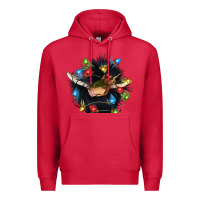 Cardinal christmas black angus gnome Premium Hoodie - CowGirlArtShop