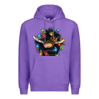 Purple christmas black angus gnome Premium Hoodie - CowGirlArtShop