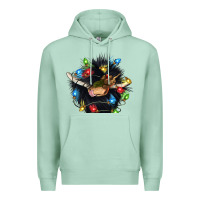 Seafoam christmas black angus gnome Premium Hoodie - CowGirlArtShop