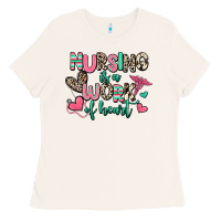 Bone nursing is a work of heart Ladies Tee - RanaPortraitStore