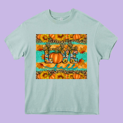 Love Fall Heavy Core Tee Designed By Artiststas