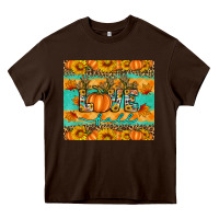 Chocolate Brown love fall Heavy Core Tee - Artiststas