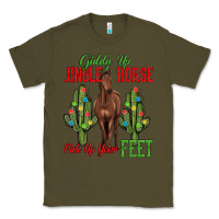 Army Green giddy up jingle horse pick up your feet Classic Tee - MaliasSmallBusiness
