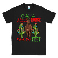 Black giddy up jingle horse pick up your feet Classic Tee - MaliasSmallBusiness