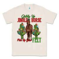Natural giddy up jingle horse pick up your feet Classic Tee - MaliasSmallBusiness