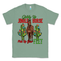 Sage giddy up jingle horse pick up your feet Classic Tee - MaliasSmallBusiness