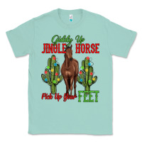 Seafoam giddy up jingle horse pick up your feet Classic Tee - MaliasSmallBusiness