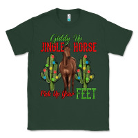 Sports Green giddy up jingle horse pick up your feet Classic Tee - MaliasSmallBusiness