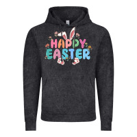 Vintage Black happy easter Vintage Hoodie - MaliasSmallBusiness