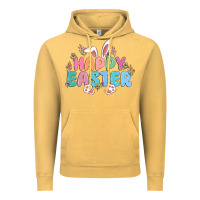 Vintage Mustard happy easter Vintage Hoodie - MaliasSmallBusiness