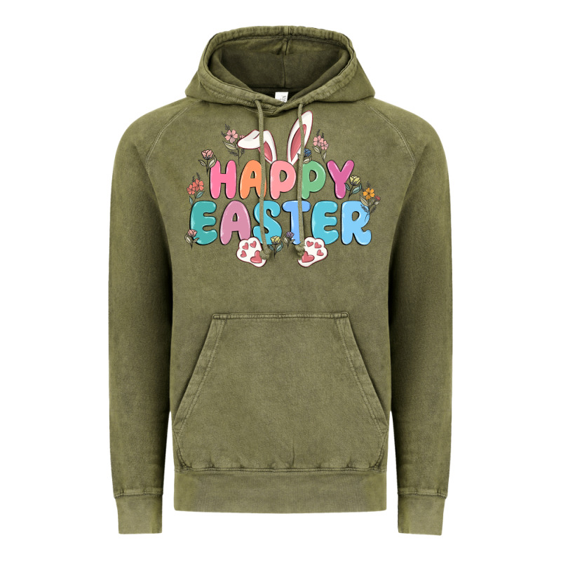 Happy Easter Vintage Hoodie by MaliasSmallBusiness | Teevron