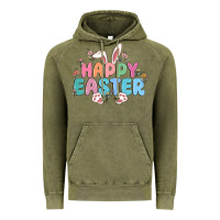 Vintage Olive happy easter Vintage Hoodie - MaliasSmallBusiness