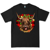 Black highland cow  christmas Premium Tee - JahusDesignShop