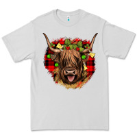 Dove Grey highland cow  christmas Premium Tee - JahusDesignShop