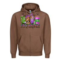 Chestnut Boo Heifer Coffee Cups with Halloween Zipper Hoodie - texasbilliewilder
