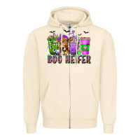 Sandshell Boo Heifer Coffee Cups with Halloween Zipper Hoodie - texasbilliewilder