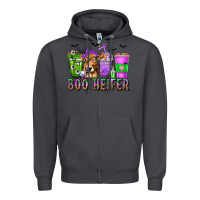 Smoke Boo Heifer Coffee Cups with Halloween Zipper Hoodie - texasbilliewilder