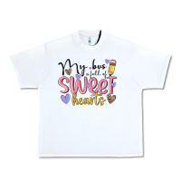 White my bus full of sweet hearts Urban Heavy Tee - MaliasSmallBusiness