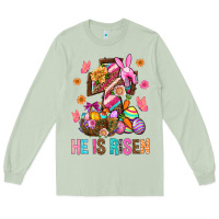 Matcha He Is Risen Easter Long Sleeve Tee - BundleAndBundleShop