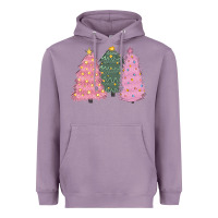 Lavender christmas trees Heavyweight Hoodie - CowGirlArtShop