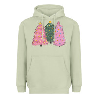 Matcha christmas trees Heavyweight Hoodie - CowGirlArtShop