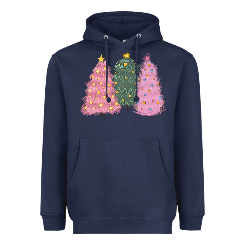 Christmas Trees Heavyweight Hoodie by CowGirlArtShop | Teevron