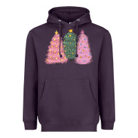 Plum christmas trees Heavyweight Hoodie - CowGirlArtShop
